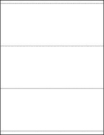 Removable White Matte - 8.5" x 3.5" Shipping Labels