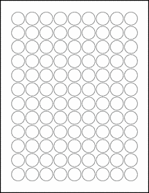 0.75" Circle Labels