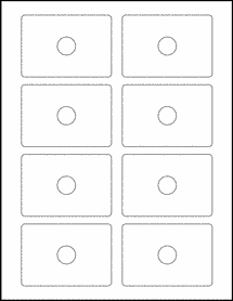 Weatherproof Gloss Inkjet - Business Card CD Labels