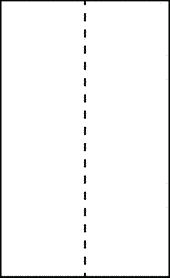 Blockout for Laser - 215.9 mm x 355.6 mm With 1 Vertical Back Slit - Full Sheet Labels