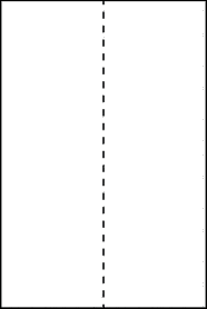 Standard White Matte - 304.8 mm x 457.2 mm 1 Vertical Back Slit - Full Sheet Labels