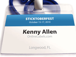 Name Badge Insert