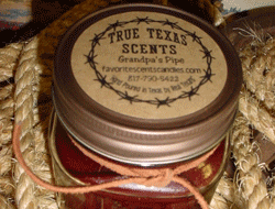 Circular Labels - True Texas Scents Candle Labels