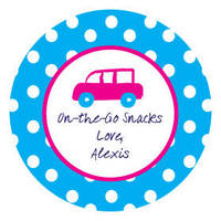 Polka Dot Pear Design Label