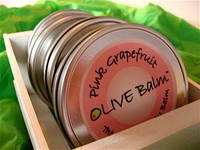 Raw Olive Grapefruit Body Balm Label