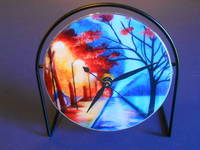 Recycled CD Clock Art Labels