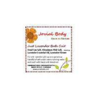 Jovial Body's Bath Salt Label