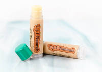 T.j.T Naturals Coconut Oil Lip Balm label