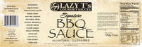 Lazy T's Gourmet Sauce Label