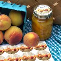 Canning Crafts Peach Jar Label