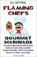 flaming chef label
