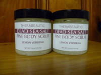 Dead Sea Salt Fine Body Scrub Labels