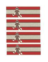 Sock monkey fork/spoon labels