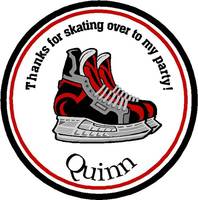 Birthday skating label