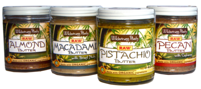 Wilderness Poets Raw Organic Nut Butter Labels