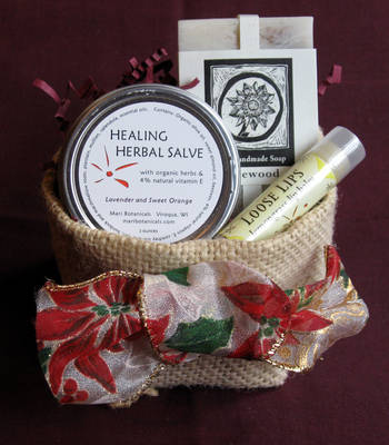 Mari Botanicals Burlap Basket Labels