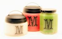 Monogrammed Candle Labels by Make Scents