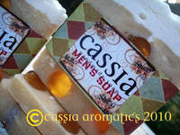 Cassia Aromatics Mens Soap Label