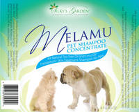 Melamu Pet Shampoo Labels