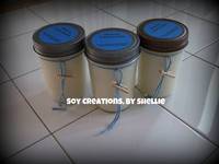 Baby Shower Candle Favor Gift with Personalized Round Labels