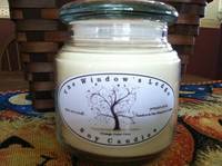 White Glossy Oval 16 oz. Soy Candle Labels - The Window's Ledge