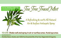 Tea Tree Antiseptic Spray Label