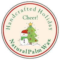 Christmas Candle Round Label