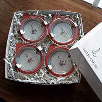 Vedge Candle - Clear Round Candle Jar Lid Labels