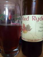Home Brew Beer Bottle Labels - Red Ryder Maple Amber Ale