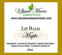 Maple Lip Balm Labels