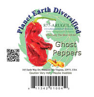 QR Code & UPC Code Labels for Ghost Peppers