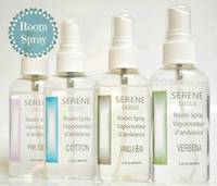 Serene Candles Room & Linen Spray Bottle Labels