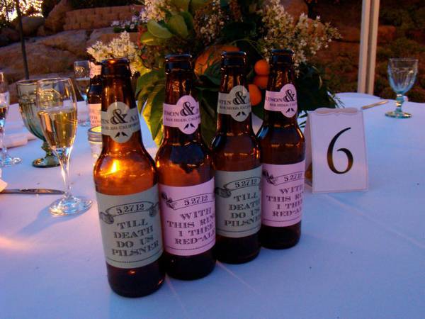 Pilsner & With This Ring I Thee Red-Ale {homemade beer wedding labels Pilsner & With This Ring I Thee Red-Ale {homemade beer wedding labels