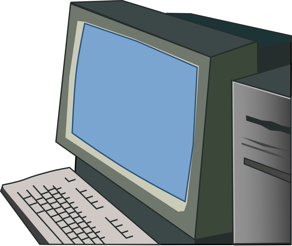 OnlineLabels Clip Art Green Computer