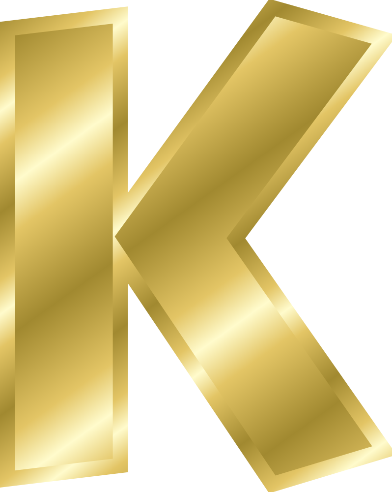 Alphabet Gold Letters