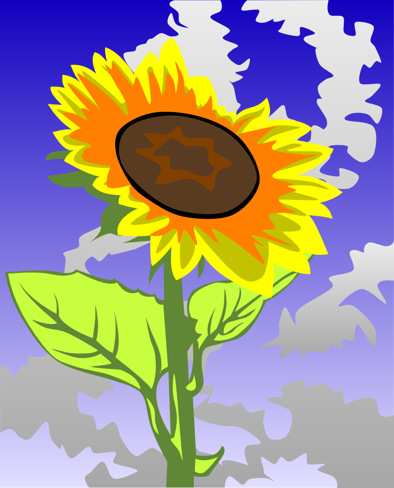 OnlineLabels Clip Art - Sunflower