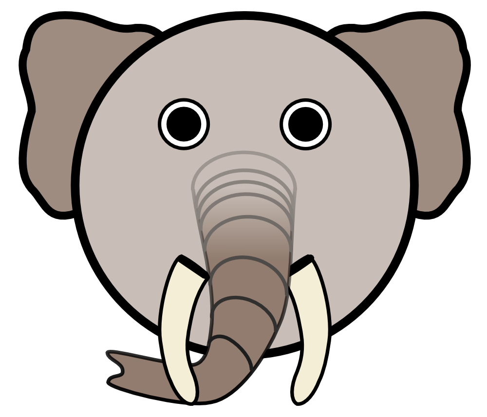 OnlineLabels Clip Art - Elephant