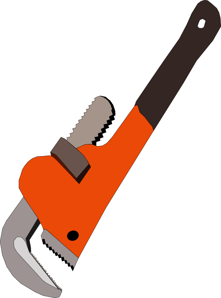 OnlineLabels Clip Art - Pipe Wrench