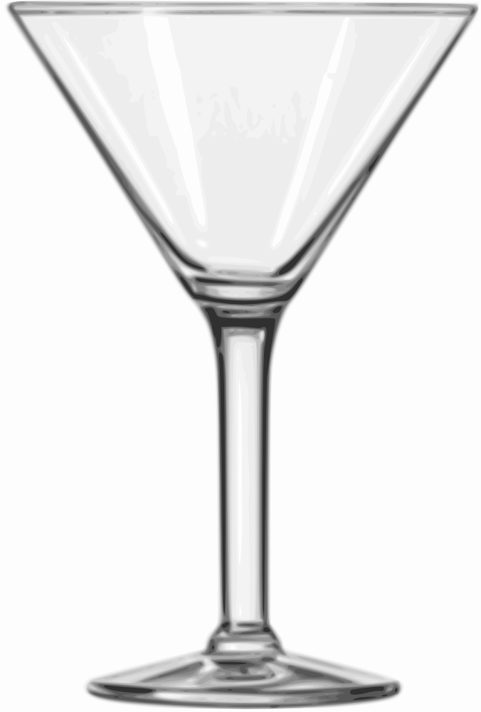 martini glass clipart black and white - photo #48