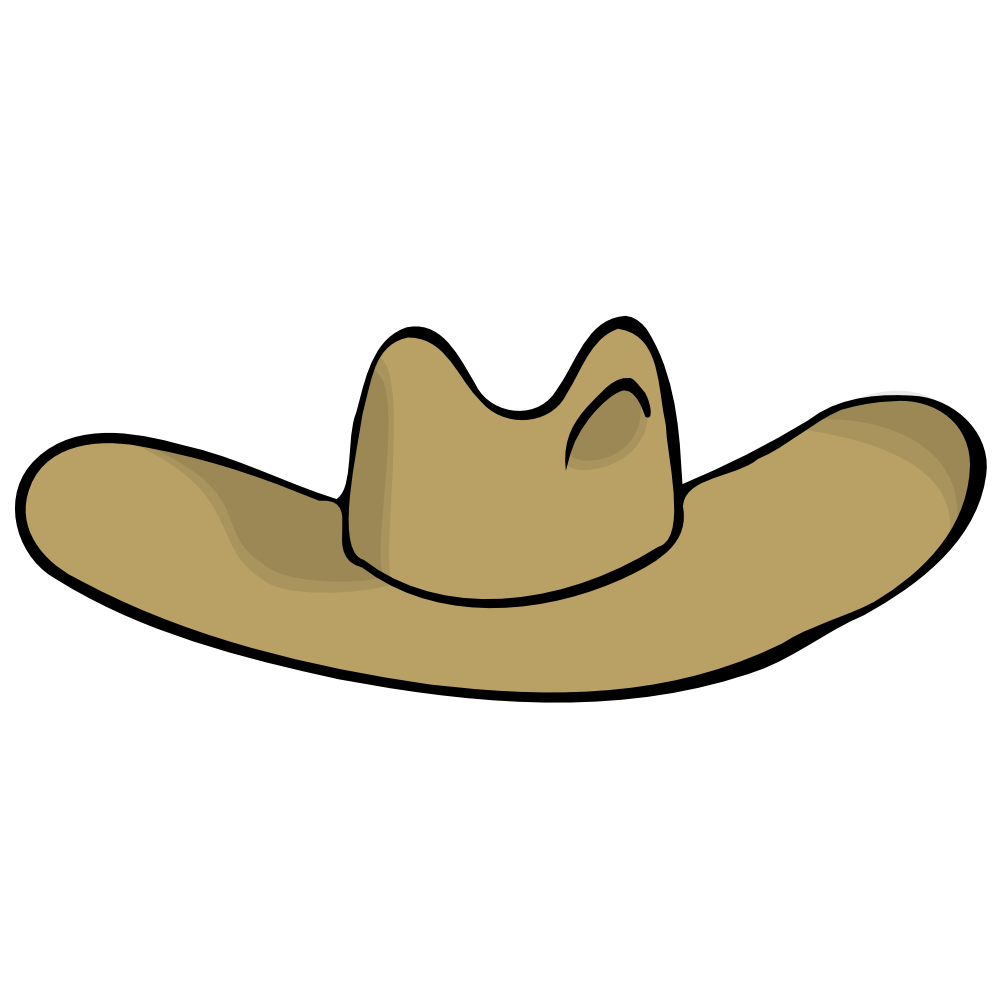 white cowboy hat clipart - photo #24