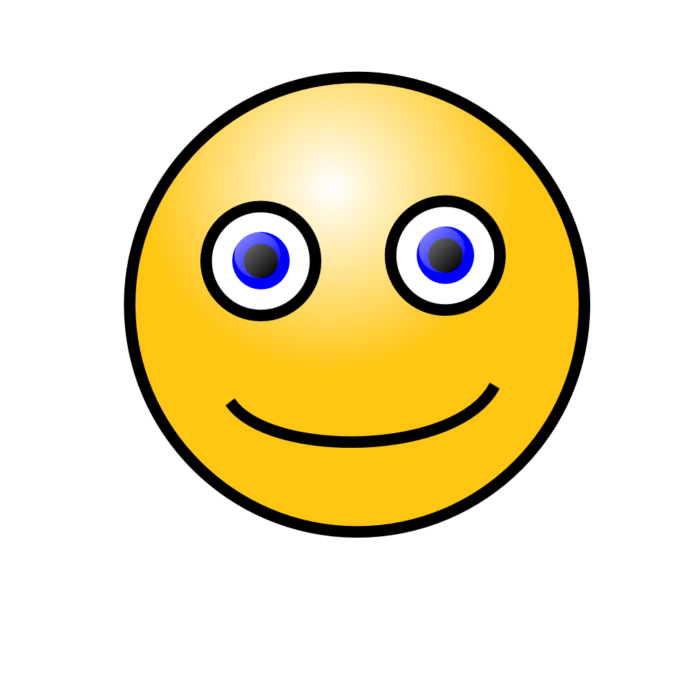 OnlineLabels Clip Art Emoticons Simple Face
