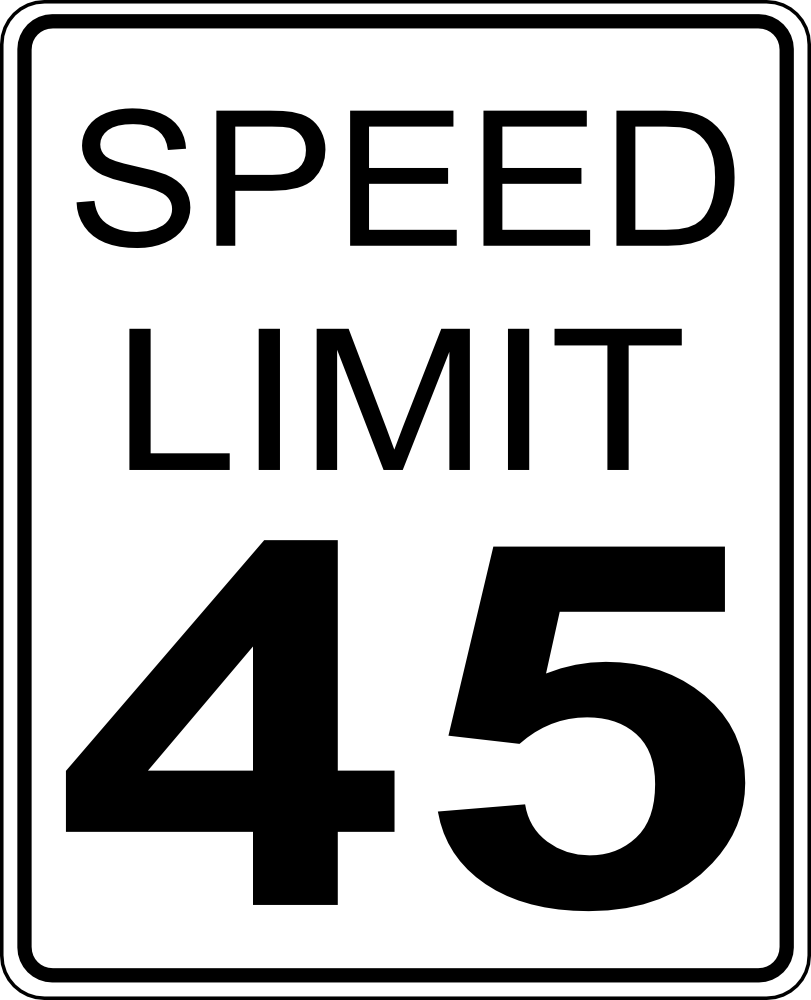 OnlineLabels Clip Art CA Speed Limit 45 Roadsign onlinelabels-clip-art-ca-speed-limit-45-roadsign