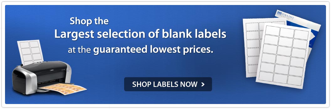 Shop the largest selection of blank labels at the guaranteed lowest prices