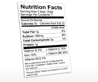 Nutrition Label Generator