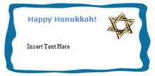 Hanukkah Star of David Template