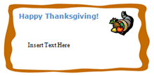 Thanksgiving Cornucopia Template