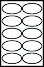 5.125” x 2.75” Oval 11" x 17" Ledger Label Sheets