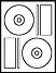 4.6406" CD (Memorex ®) ** CD Labels
