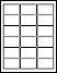OL 800 - 2.5" x 1.563" Rectangular Labels