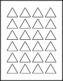 OL1058 1.5" x 1.299" Triangle Labels